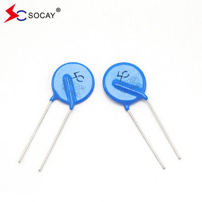 VDE Varistor 820V Nhựa kẽm Kháng điện áp phụ thuộc kim loại VDR 25D821K 821k D25
